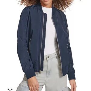 NWT Levi’s Navy Women's Bomber Jacket - Lightweight Zip Front